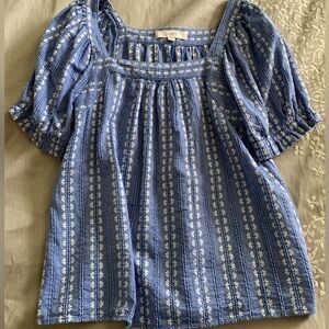 LOFT Embroidered Top